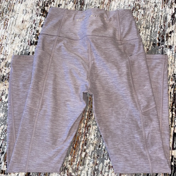 VICTORIA SECRET PINK HEATHERED XS LEGGINGS - VERY COMFORTABLE IN GREAT CONDITION - Picture 1 of 6